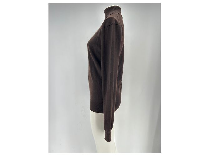 Autre Marque THE FRANKIE SHOP Rollkragenpullover Braun Wolle - Ansicht 4