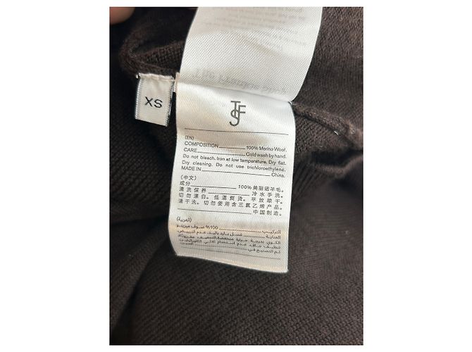 Autre Marque THE FRANKIE SHOP Rollkragenpullover Braun Wolle - Ansicht 6