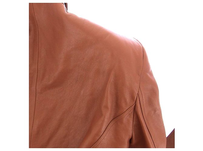 Magda Butrym Lederjacke braun - Ansicht 5