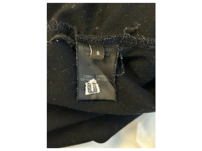 Vestido de algodón negro con cinturón Isabel Marant - vista 6