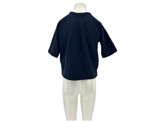 Autre Marque Top marino a maniche corte Blu navy - vista 2