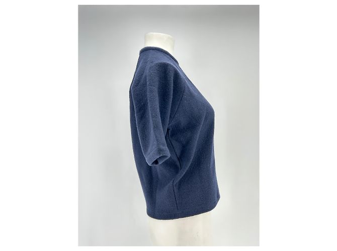 Autre Marque Top marino a maniche corte Blu navy - vista 3