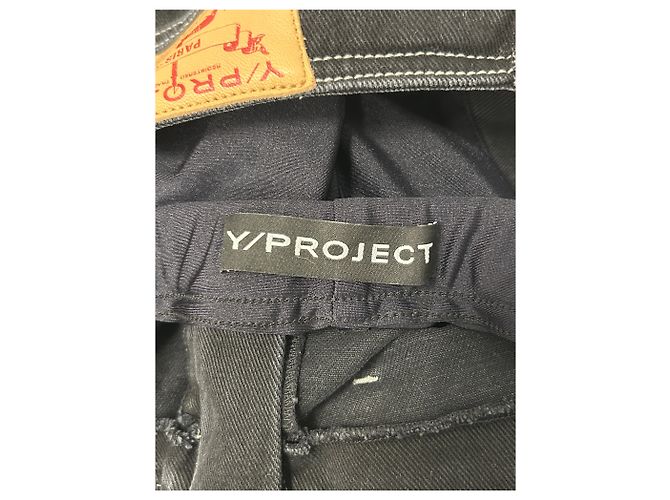 Autre Marque Y/PROJECT Jeans aus schwarzer Baumwolle Größe 27 - Ansicht 3