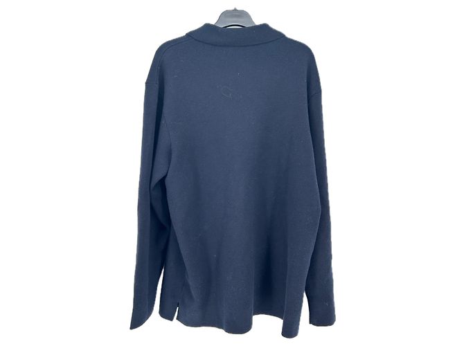Closed Polo Pullover aus Baumwolle Marineblau M - Ansicht 2
