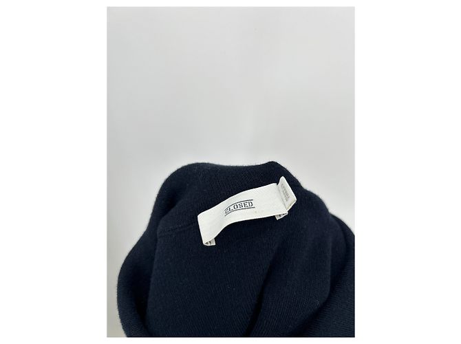Closed Polo Pullover aus Baumwolle Marineblau M - Ansicht 3