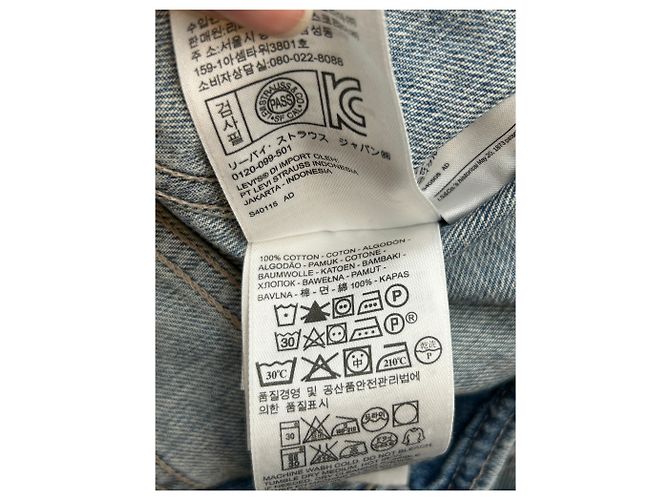 Levi's Ärmellose Jeansjacke Blau - Ansicht 7