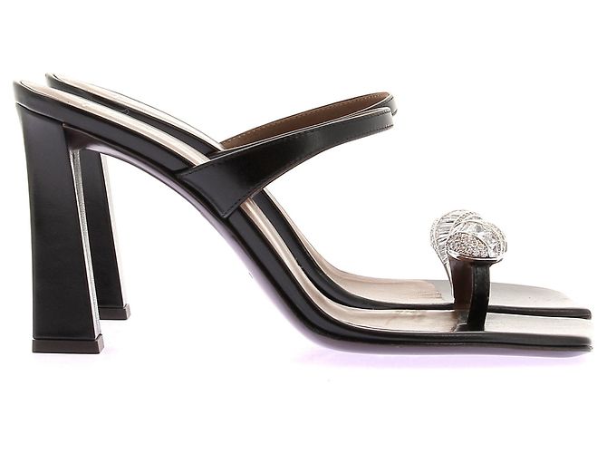Giuseppe Zanotti Sandali "30TH Anniversary" in pelle nera Nero - vista 2