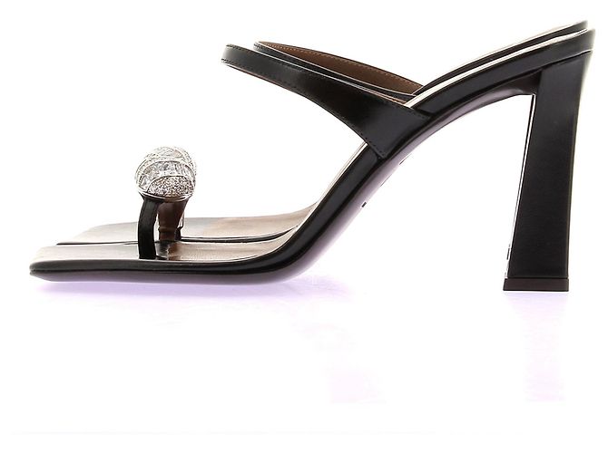 Giuseppe Zanotti Sandali "30TH Anniversary" in pelle nera Nero - vista 3