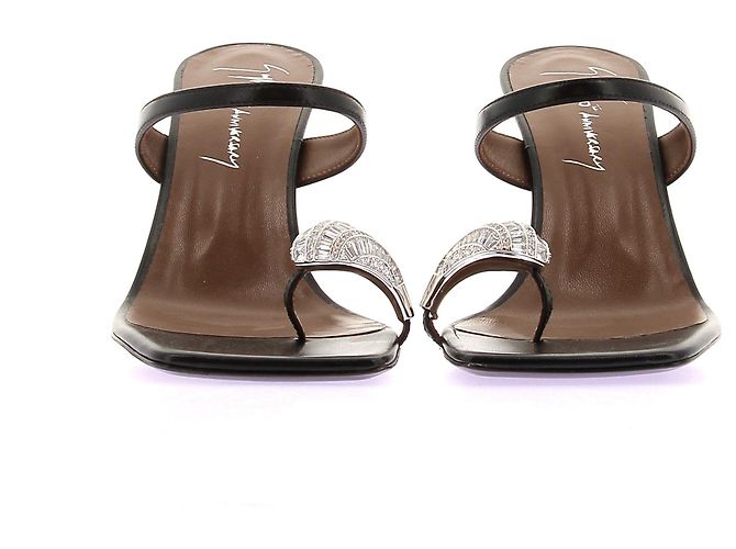 Giuseppe Zanotti Sandali "30TH Anniversary" in pelle nera Nero - vista 4