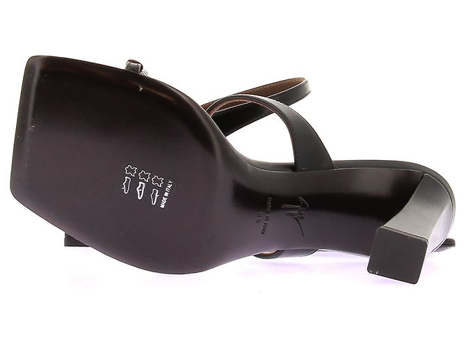 Giuseppe Zanotti Sandali "30TH Anniversary" in pelle nera Nero - vista 6