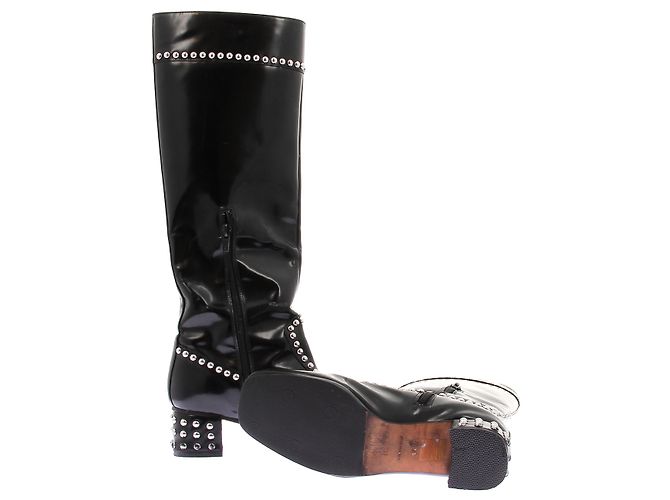 Maryam Nassir Zadeh Botas de tacón negras Negro - vista 7
