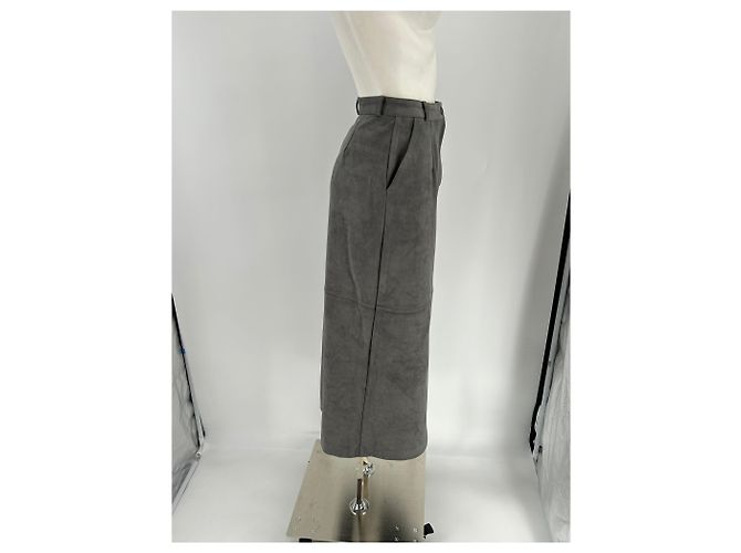 Autre Marque Falda de ante gris MARCELA LONDON - vista 3