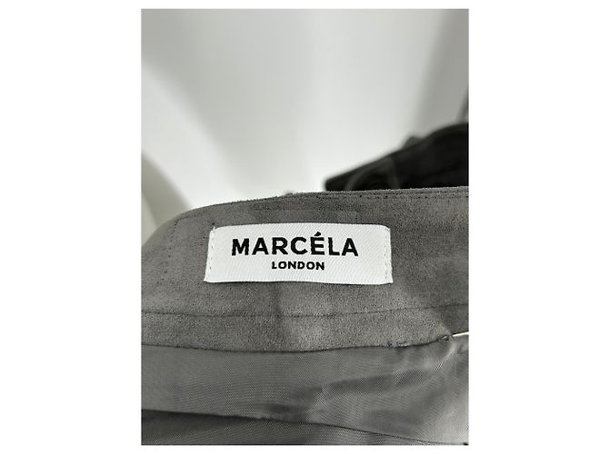 Autre Marque Falda de ante gris MARCELA LONDON - vista 5