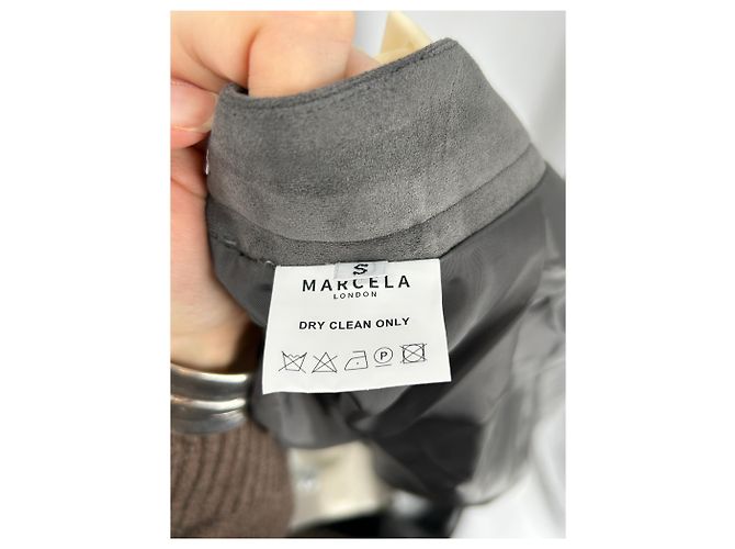 Autre Marque Falda de ante gris MARCELA LONDON - vista 6