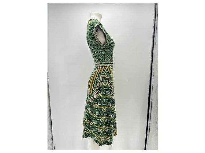 M Missoni Langes grünes Strickkleid - Ansicht 3