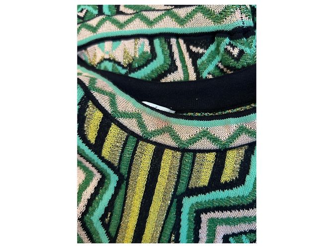 M Missoni Langes grünes Strickkleid - Ansicht 5