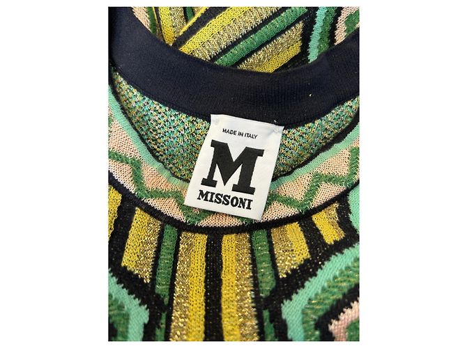 M Missoni Langes grünes Strickkleid - Ansicht 7