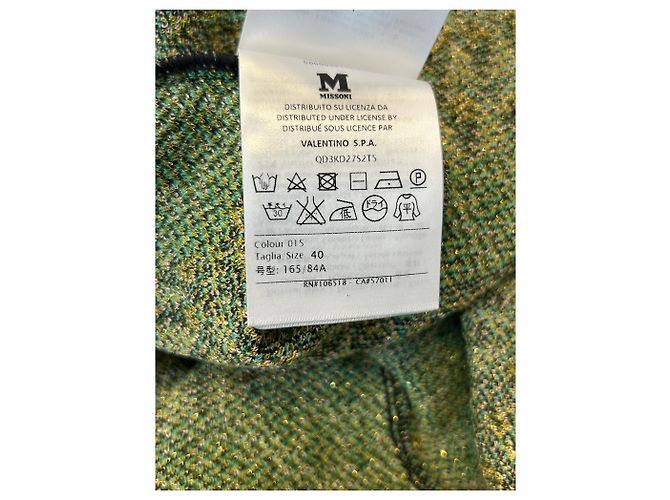 M Missoni Langes grünes Strickkleid - Ansicht 9