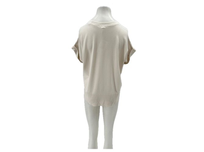 Autre Marque Top crema sin mangas Beige - vista 2