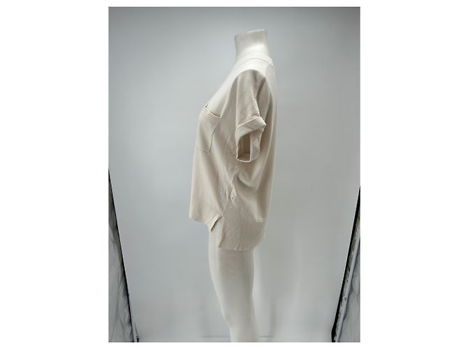 Autre Marque Top crema sin mangas Beige - vista 4