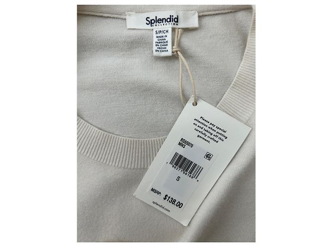 Autre Marque Top crema sin mangas Beige - vista 6