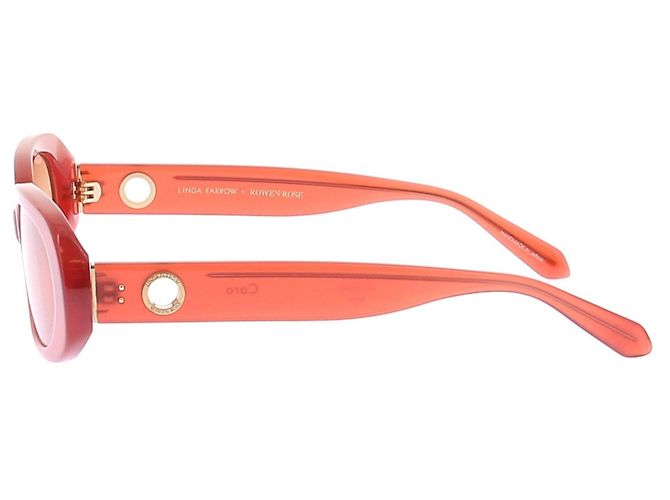 Linda Farrow Gafas de sol rojas - vista 4