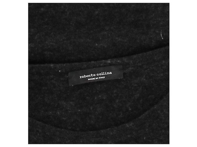 Roberto Collina Wollmischpullover Grau Größe 54 - Ansicht 5
