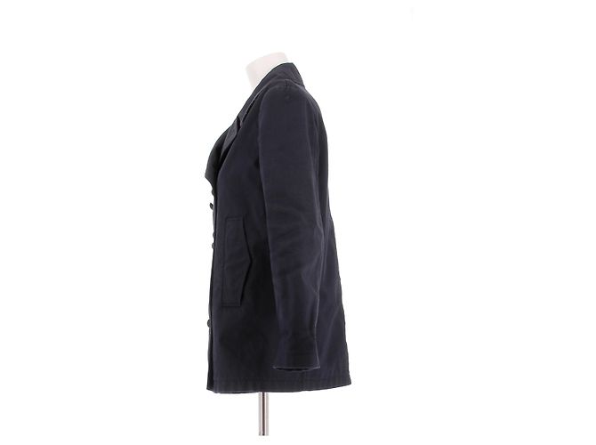 Giacca pea in cotone blu navy Christian Dior - vista 4