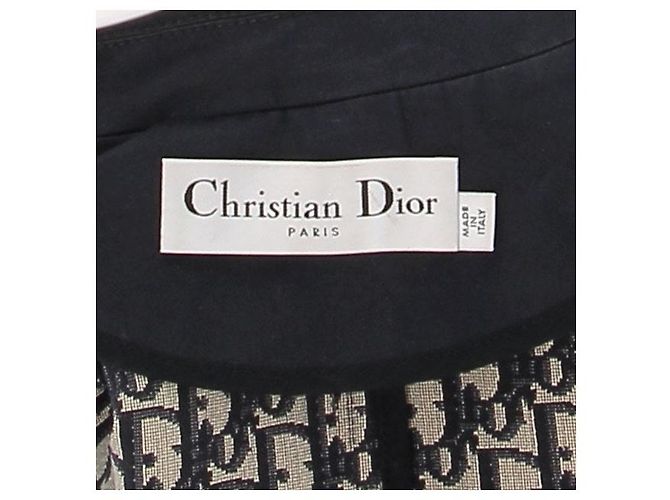 Giacca pea in cotone blu navy Christian Dior - vista 6
