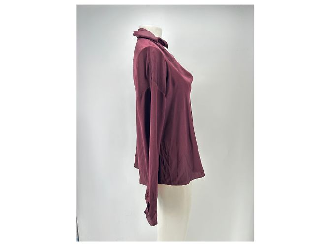 Blusa de seda Forte Forte Rojo oscuro Burdeos - vista 3