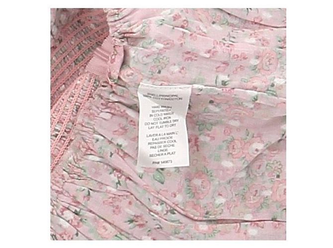 Autre Marque LOVE SHACK FANCY Smockkleid Rosa Kurzarm Pink - Ansicht 6