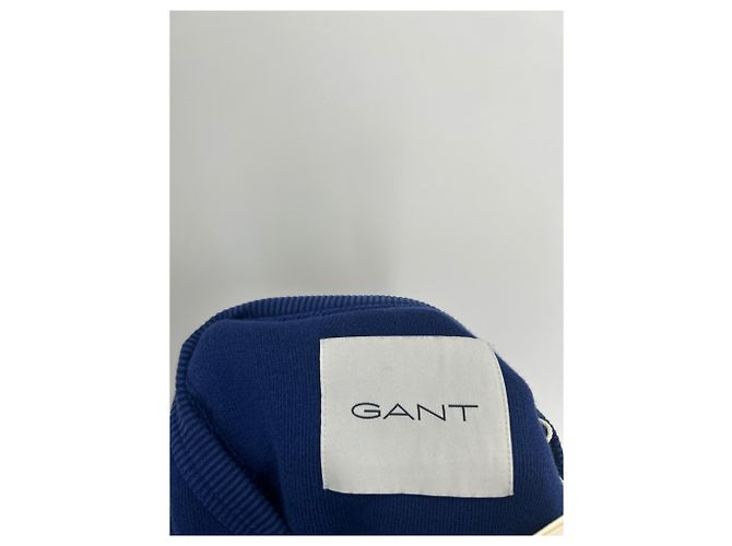 Autre Marque GANT Sweatshirt Blau mit gelber Schrift M - Ansicht 4