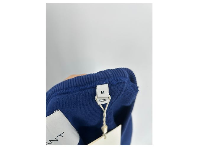 Autre Marque GANT Sweatshirt Blau mit gelber Schrift M - Ansicht 5