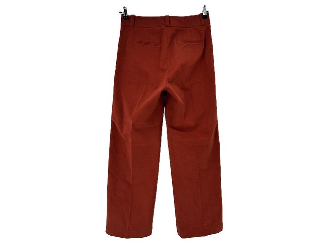Pantalones Valentine Gauthier Rojos de Algodón Talla 38 Roja - vista 2