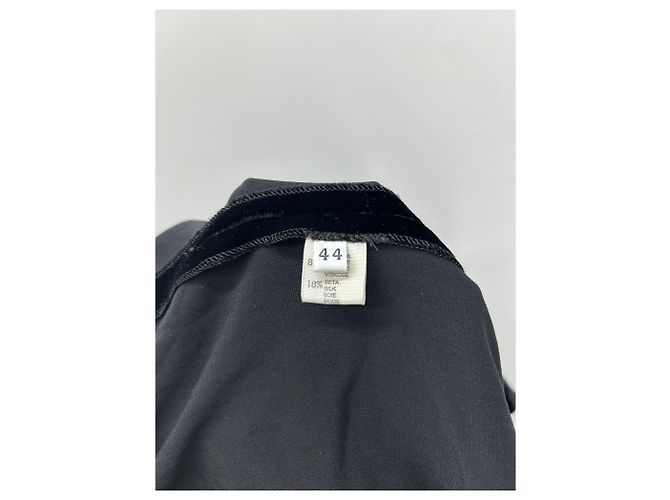 Autre Marque LAURA URBINATTI Samtbluse Schwarz - Ansicht 6