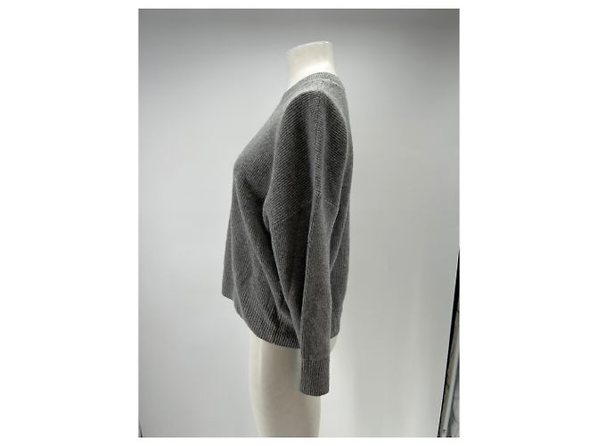 Autre Marque Grauer Pullover aus Kaschmir - Ansicht 4