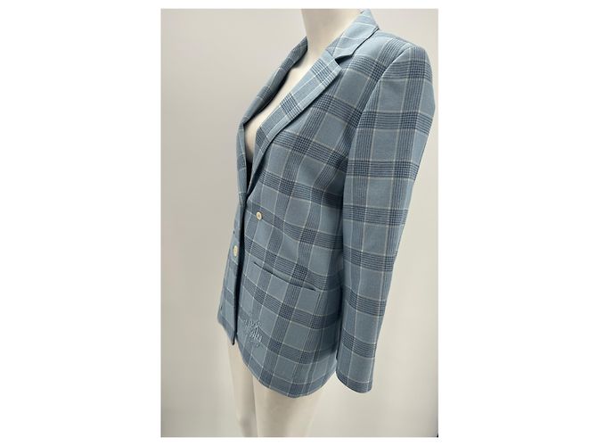 DMN Blazer a quadri blu Grigio - vista 5