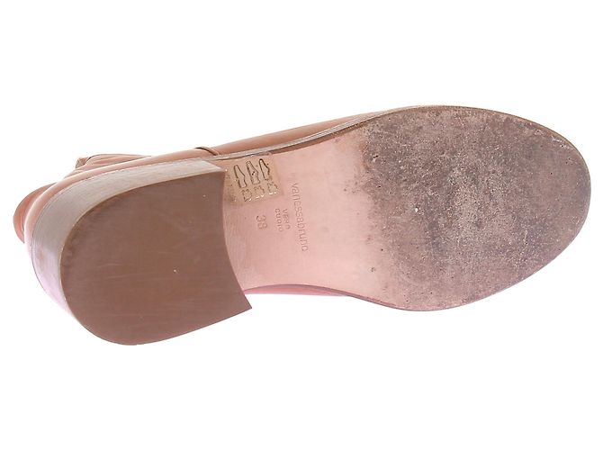 Vanessa Bruno Bottes en cuir marron - vue 7