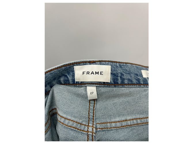 Jeans Frame Denim blu in cotone taglia 27 - vista 5