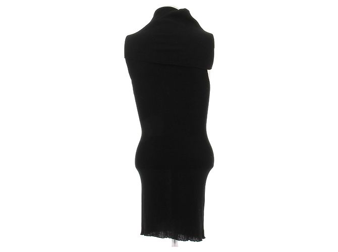 Vestido negro sin mangas de algodón Rick Owens - vista 2