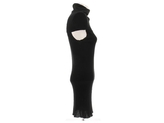 Vestido negro sin mangas de algodón Rick Owens - vista 3