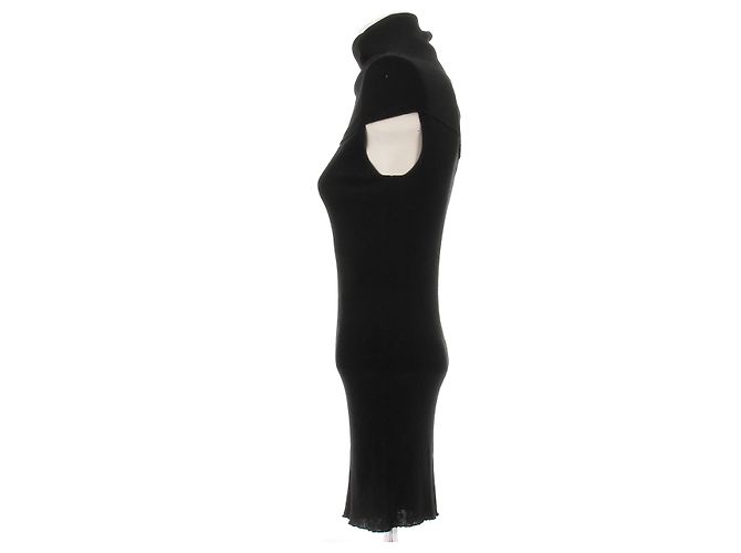 Vestido negro sin mangas de algodón Rick Owens - vista 4