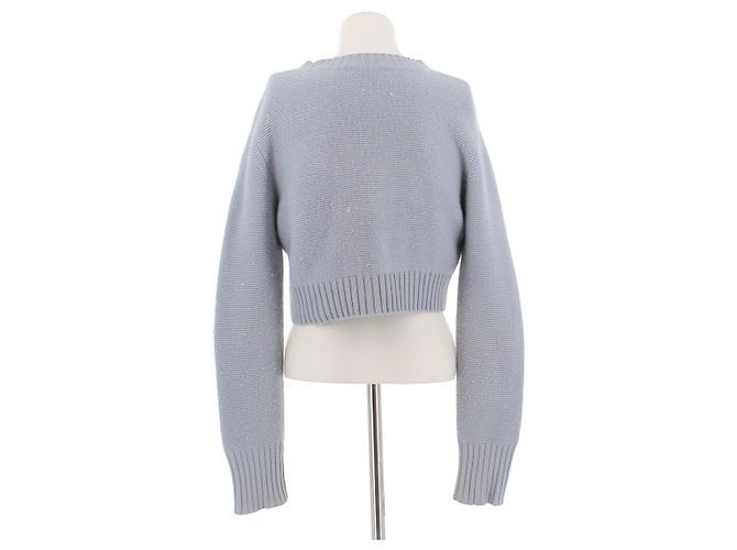 Suéter corto azul de cachemira Max Mara - vista 2