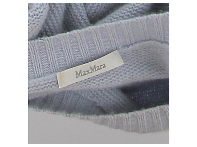 Suéter corto azul de cachemira Max Mara - vista 5