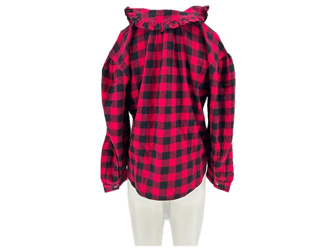Camicia a quadri rossa e nera Polo Ralph Lauren Cotone S Rosso - vista 2