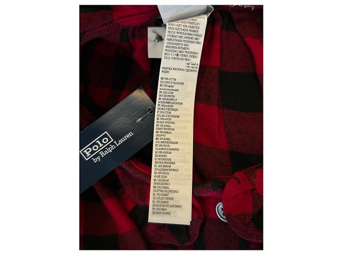 Camicia a quadri rossa e nera Polo Ralph Lauren Cotone S Rosso - vista 6