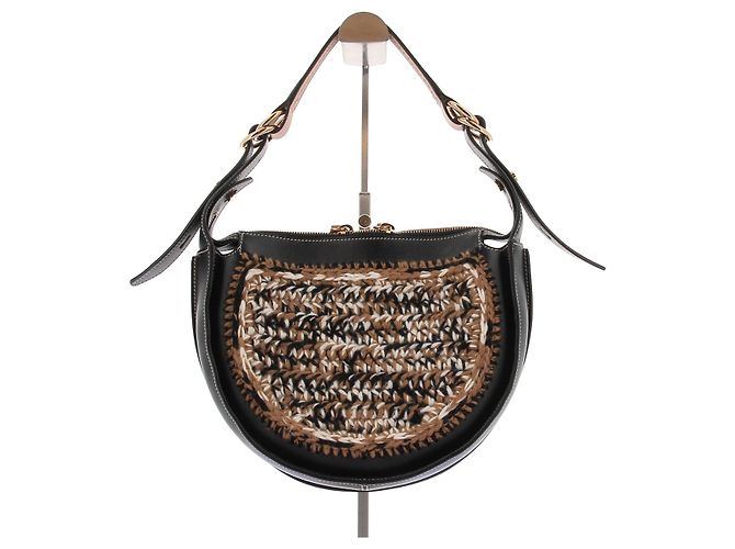 Tod's Borsa a spalla in pelle e rete Nero - vista 2