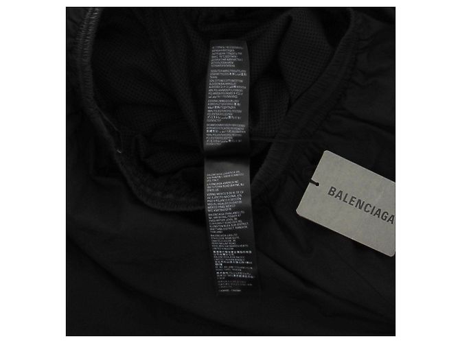 Falda larga negra de algodón Balenciaga Negro - vista 7