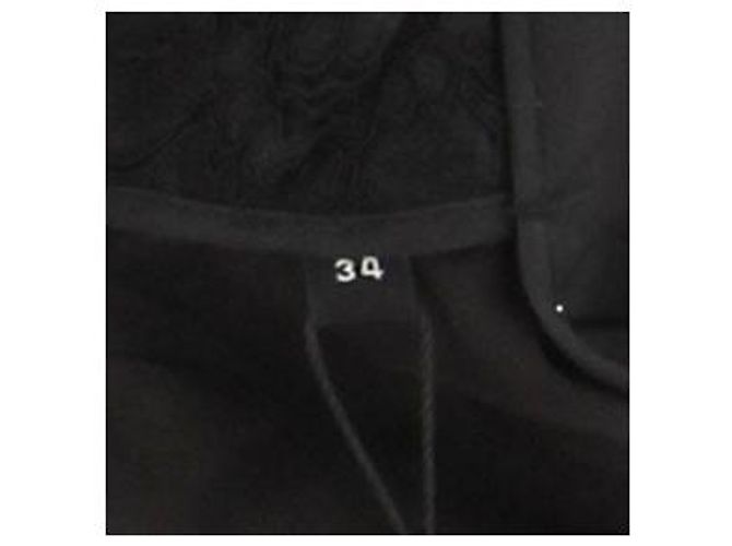 The Kooples Schwarzes Spitzen Midikleid - Ansicht 6
