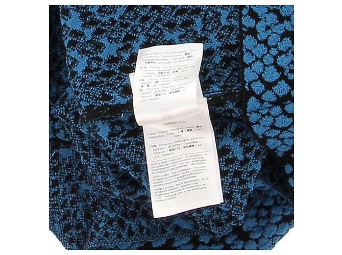 Gonna midi in maglia blu e nera M Missoni - vista 6